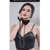 Velvet Noir Collar and Leash - Black