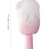 Bite Me Sucking Tapping and Vibrating Silicone Rechargeable Cream Pop Stimulator - Pink/White - Image 4