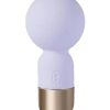 Pokewan Pocket Mini Vibrating Silicone Rechargeable Wand Massager - Purple/Rose Gold