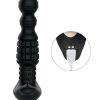 Pineapple Man Rolling Bead Vibrating Rechargeable Silicone Prostate Massager - Black - Image 3