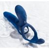 Pleasure Pivot App Control Rechargeable Silicone Couples Vibrator - Blue - Image 3