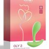 Oly 2 Pressure Sensing App enabled Wearable Rechargeable Silicone Clit and G Spot Vibrator - Green