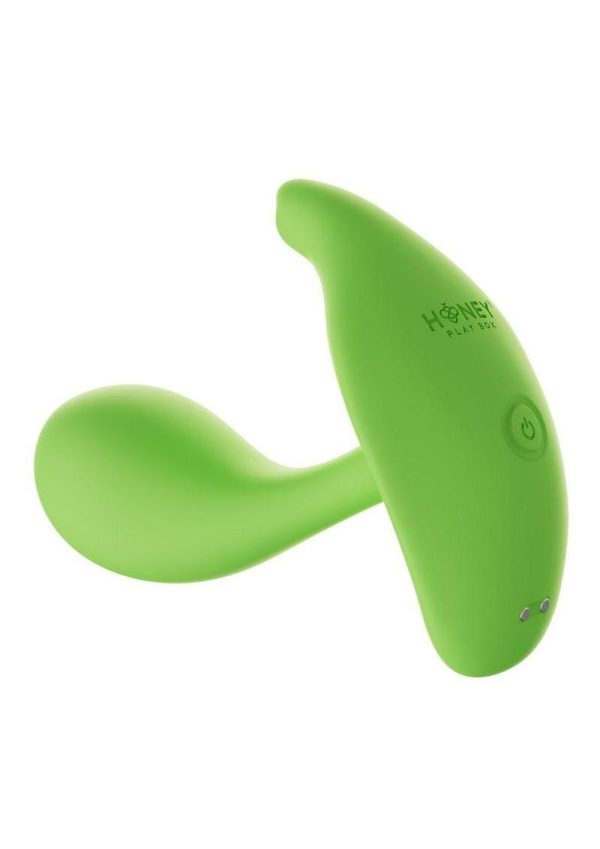 Oly 2 Pressure Sensing App enabled Wearable Rechargeable Silicone Clit and G Spot Vibrator - Green - Image 3