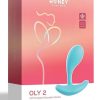 Oly 2 Pressure Sensing App enabled Wearable Rechargeable Silicone Clit and G Spot Vibrator - Light Blue