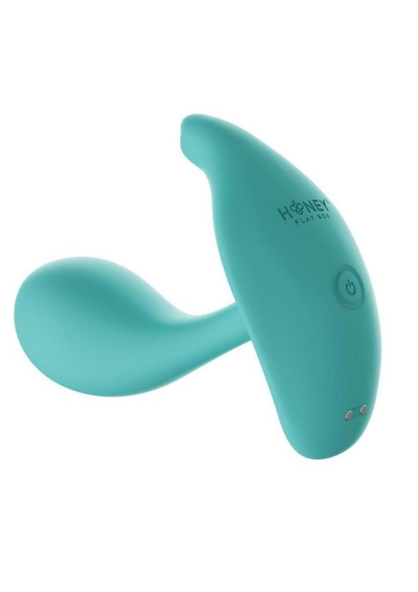 Oly 2 Pressure Sensing App enabled Wearable Rechargeable Silicone Clit and G Spot Vibrator - Light Blue - Image 3