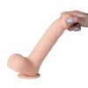 Kenzo App Controlled Big Realistic Thrusting Rechargeable Silicone Dildo  9.5 In - Caramel - Image 4