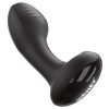 Frenzy Pressure Sensing App Control Rotating Rechargeable Silicone Butt Plug - Black - Image 3