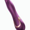 Fling Tongue-like Oral Licking Rechargeable Silicone Vibrator - Purple/Gold - Image 3