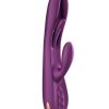 Terri App Controlled Kinky Finger Tapping Rabbit Vibrator - Purple/Gold