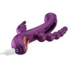 Trilux Kinky Finger Rechargeable Silicone Rabbit Vibrator with Anal Beads - Purple - Image 4
