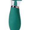 Scioness Sucking and Licking Rechargeable Silicone Clitoral Stimulator - Green