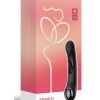 Tempo Pressure Sensing App Controlled Kinky Finger Tapping Rechargeable Silicone G-spot Vibrator - Black