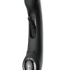 Tempo Pressure Sensing App Controlled Kinky Finger Tapping Rechargeable Silicone G-spot Vibrator - Black