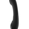 Tempo Pressure Sensing App Controlled Kinky Finger Tapping Rechargeable Silicone G-spot Vibrator - Black - Image 4