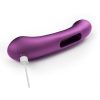 Tempo Pressure Sensing App Controlled Kinky Finger Tapping Rechargeable Silicone G-spot Vibrator - Purple/Black - Image 3