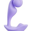 Trill Wearable Single Ball Rechargeable Silicone Dual Vibrator - Lavender