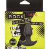 Rock Bottom Vibrating Thrusting Probe Rechargeable Silicone Anal Vibrator - Black