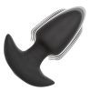 Rock Bottom Vibrating Thrusting Probe Rechargeable Silicone Anal Vibrator - Black