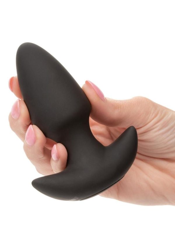 Rock Bottom Vibrating Thrusting Probe Rechargeable Silicone Anal Vibrator - Black - Image 4
