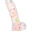 Party Boy Silicone Studs Dong with Suction Cup 5.25in Insert - Multicolor