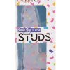 Party Boy Silicone Studs Dong with Suction Cup 6in Insert - Multicolor