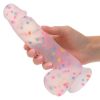 Party Boy Silicone Studs Dong with Suction Cup 6in Insert - Multicolor - Image 3