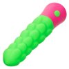 Rave Ripple Rechargeable Silicone Vibrator - Green/Pink