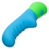 Rave Ridged-G Rechargeable Silicone G-Spot Vibrator - Blue/Green - Image 3