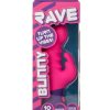 Rave Bunny Rechargeable Silicone Rabbit Vibrator - Pink/Purple