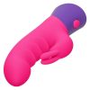 Rave Bunny Rechargeable Silicone Rabbit Vibrator - Pink/Purple - Image 3