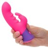 Rave Bunny Rechargeable Silicone Rabbit Vibrator - Pink/Purple - Image 4