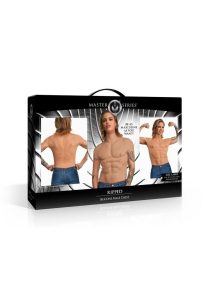 Master Series Ripped Silicone Male Chest Shirt - Large - Vanilla
