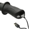 Master Series Power Thrust Rechargeable Thrusting Silicone Vibrator - Black - Image 4