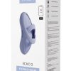 Svakom Echo 2 App Compatible Rechargeable Silicone Heated Finger Vibrator - Blue