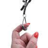 Velvet Noir Tuggable Nipple Clamps - Black - Image 4