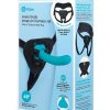 B Vibe Everybody Strap On Harness Set with Silicone Dildo Peg 6in - Teal