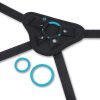 B Vibe Everybody Strap On Harness Set with Silicone Dildo Peg 6in - Teal - Image 3
