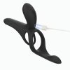 Pleasure Pivot App Control Rechargeable Silicone Couples Vibrator - Black - Image 3