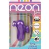 Neon Vibes The Triple Tease Rechargeable Silicone Vibrator - Purple