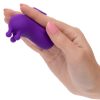 Neon Vibes The Triple Tease Rechargeable Silicone Vibrator - Purple - Image 3