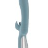 Take Your Flick Rechargeable Silicone Dual Vibrator - Blue