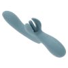 Take Your Flick Rechargeable Silicone Dual Vibrator - Blue - Image 3