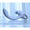 Playboy Sapphire Sky Rechargeable Silicone Dual Vibrator - Blue - Image 4