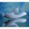 Playboy In Bloom Rechargeable Silicone Heating Dual Vibrator - Blue - Image 4