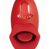 Clit-Tastic Tongue Licking Lover Rechargeable Silicone Stimulator - Red - Image 3