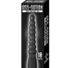 Ass-Sation Magic Wand Rechargeable Silicone Anal Vibrator - Black