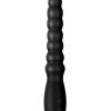 Ass-Sation Magic Wand Rechargeable Silicone Anal Vibrator - Black