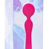 Swan The Swan Sceptre Rechargeable Silicone Dual End Wand Massager - Magenta