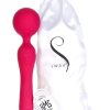 Swan The Swan Sceptre Rechargeable Silicone Dual End Wand Massager - Magenta