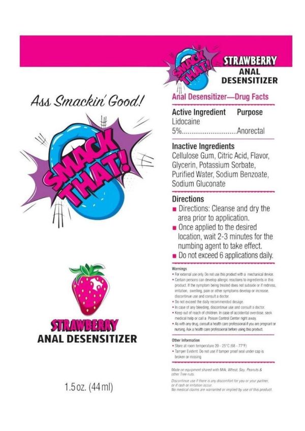 Smack That Anal Desensitizer 1.5oz - Strawberry - Image 3